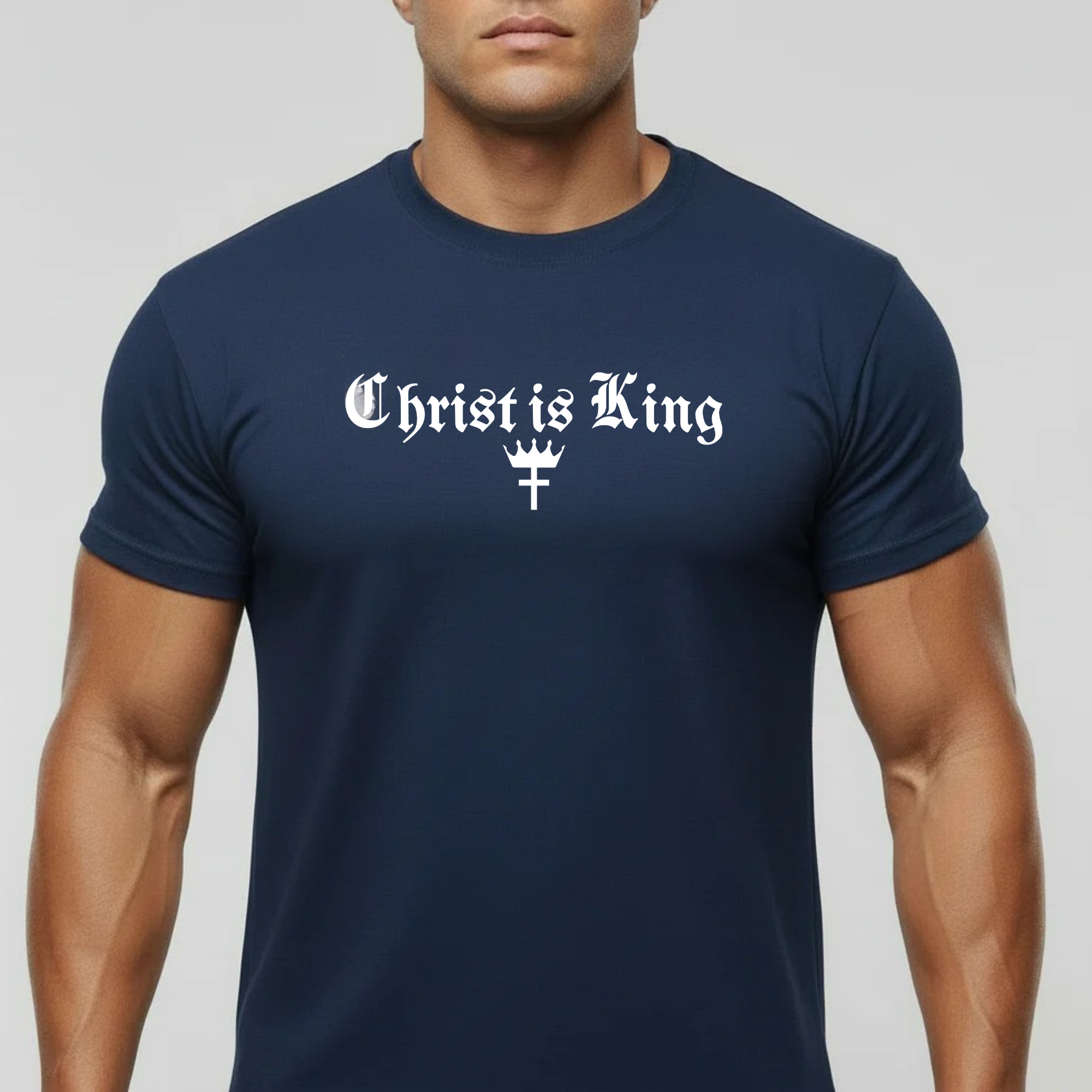 Gracelle Comfort Colors Men's Christ is King T-Shirt | Streetwear Gym Pump Cover