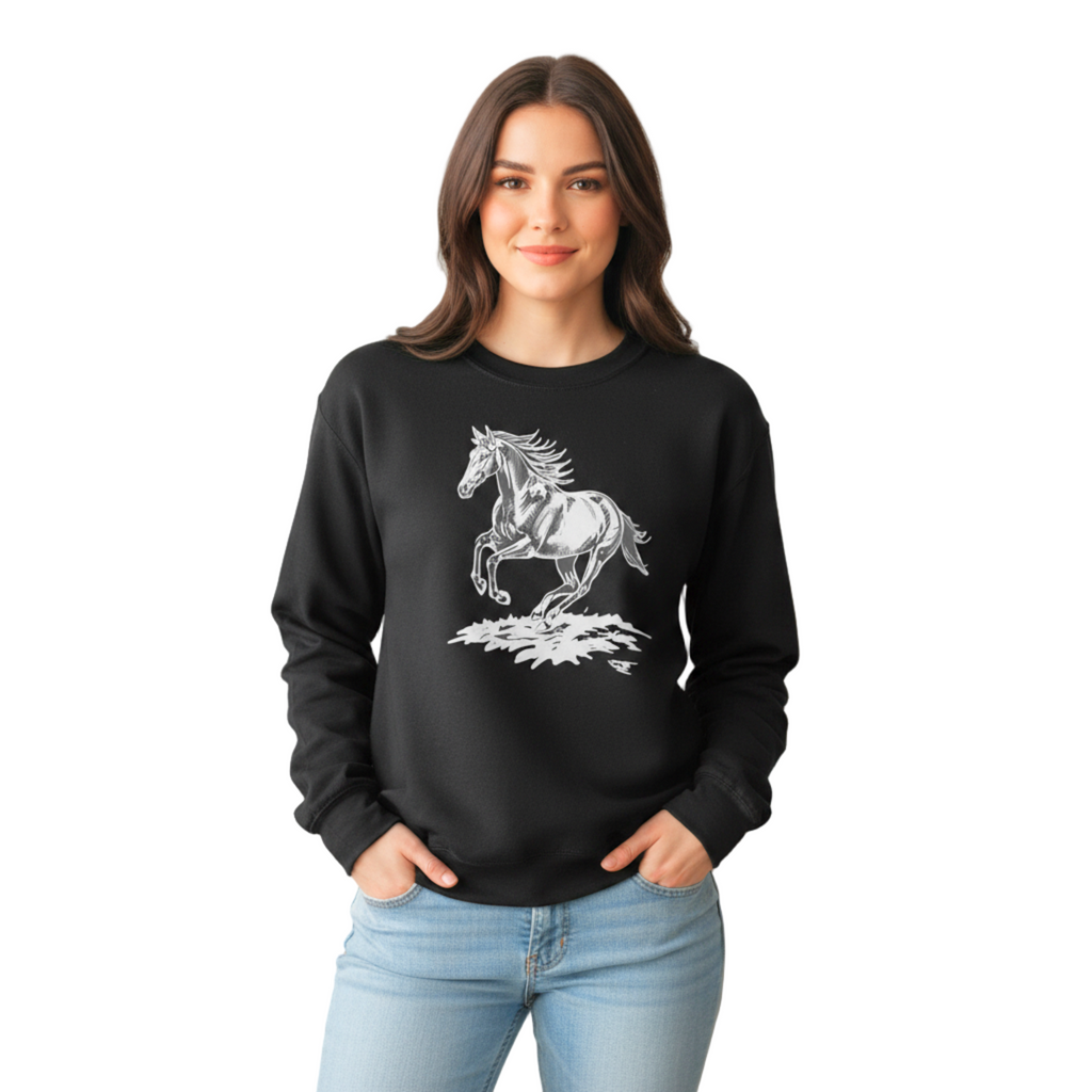 Women’s Horse Graphic Sweatshirt | Western Country Pullover